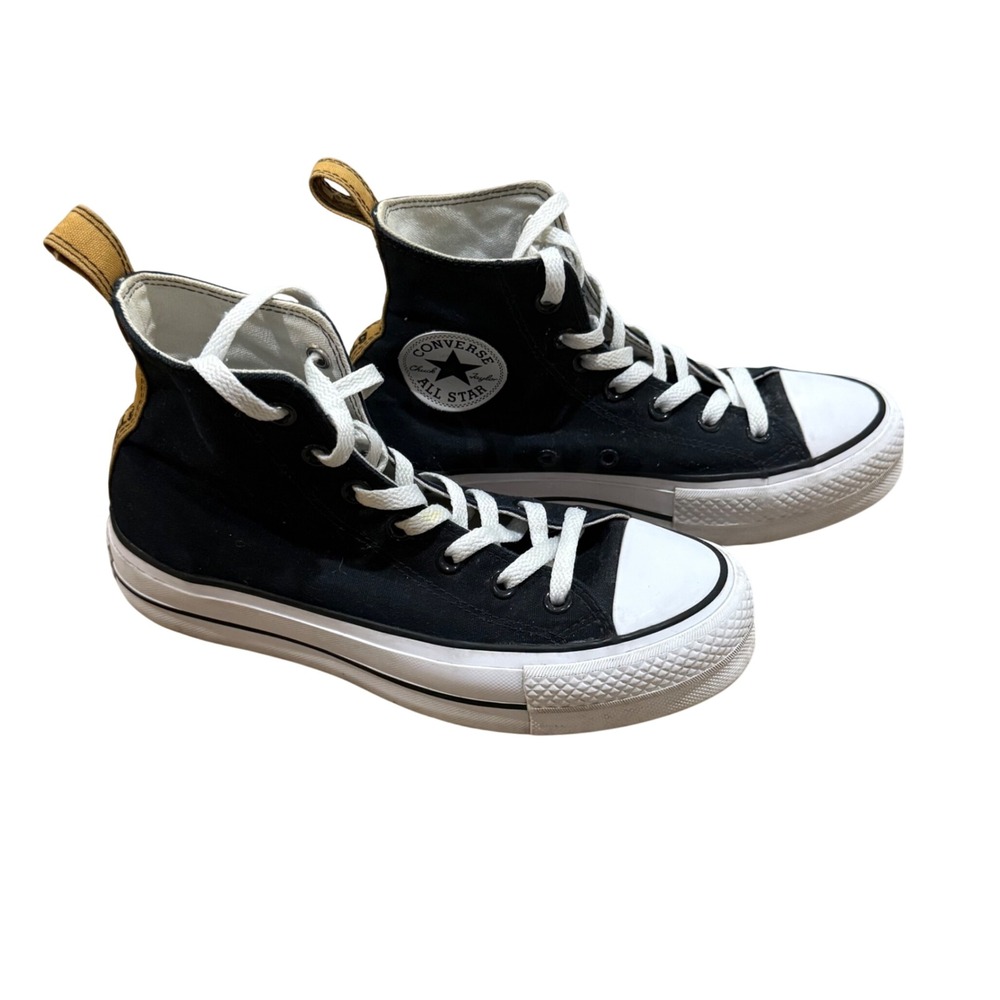 Converse All Star High Top Sneakers Black Purdue Boilermakers BTFU‎ Women's 7